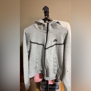 Women’s Grey Nike Tech Full Zip Hoodie